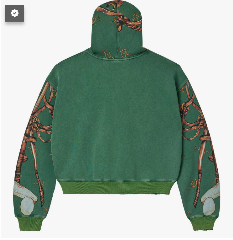 Vale Forever Heritage Zip Up Hoodie Green