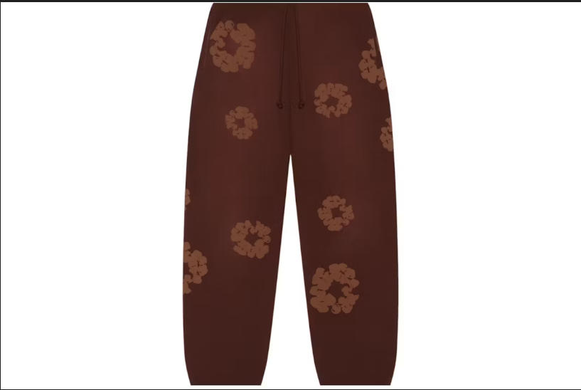 Denim Tears Mono Cotton Wreath Sweatpants Brown