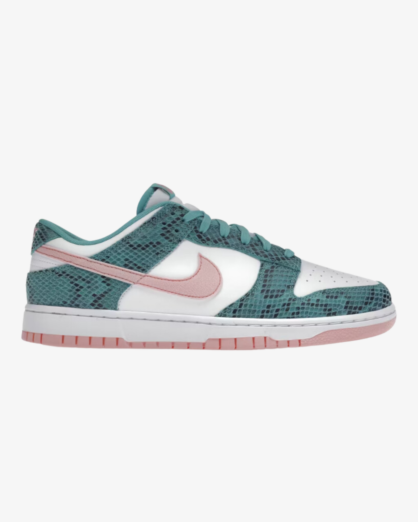 Nike Dunk Low Snakeskin Washed Teal Bleached Coral