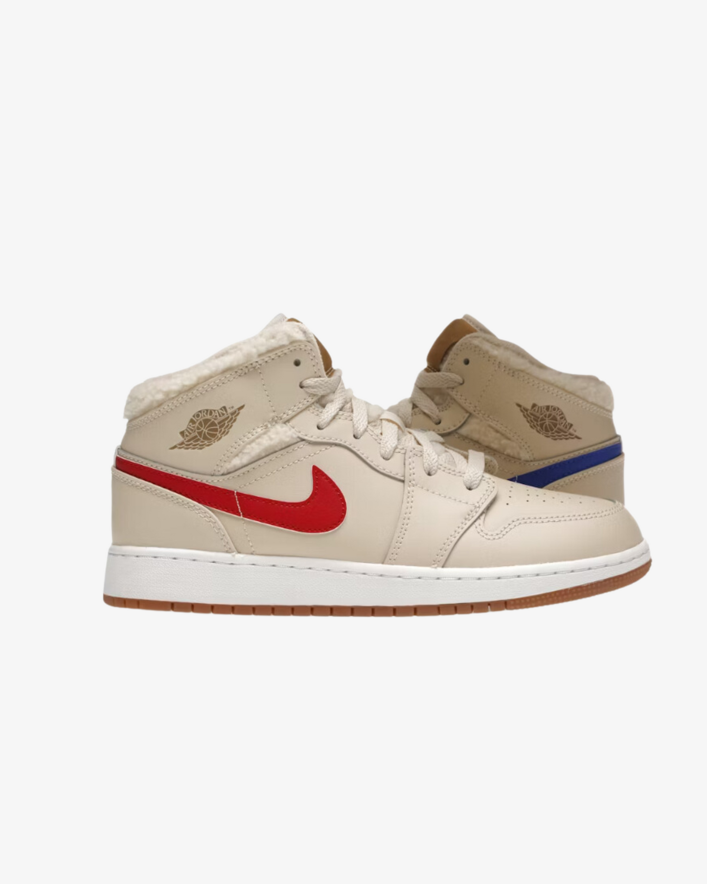 Jordan 1 Mid Utility Fleece Pearl White (GS)