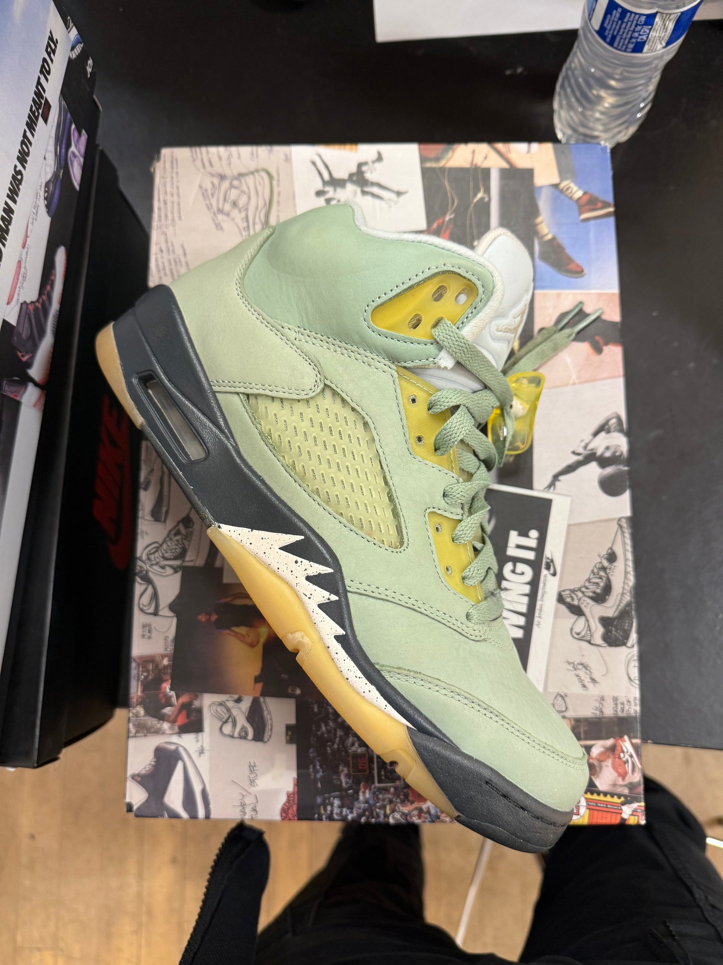 pre owned Jordan 5 jade horizion