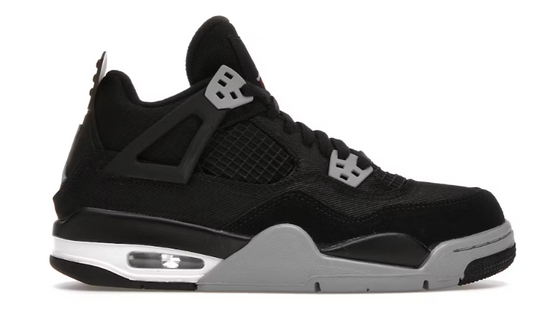 Jordan 4 Retro Black Canvas (GS)