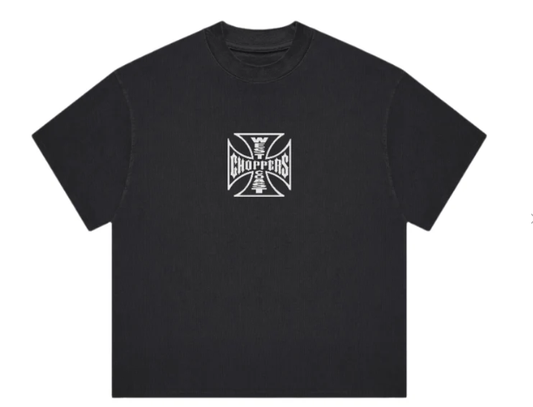 West Coast Choppers WEST COAST CHOPPERS TWIN COBRAS TEE BLACK