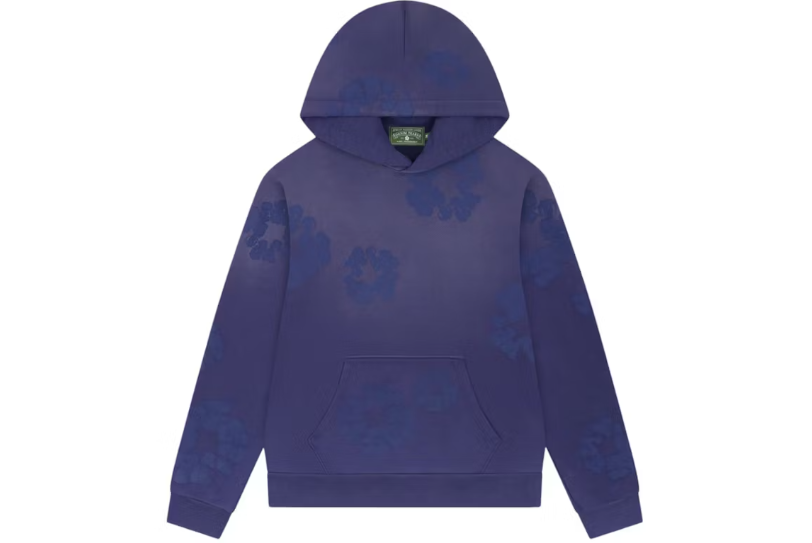 Denim Tears Mono Cotton Wreath Hoodie Washed Blue