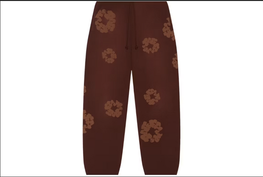 Denim Tears Mono Cotton Wreath Sweatpants Brown